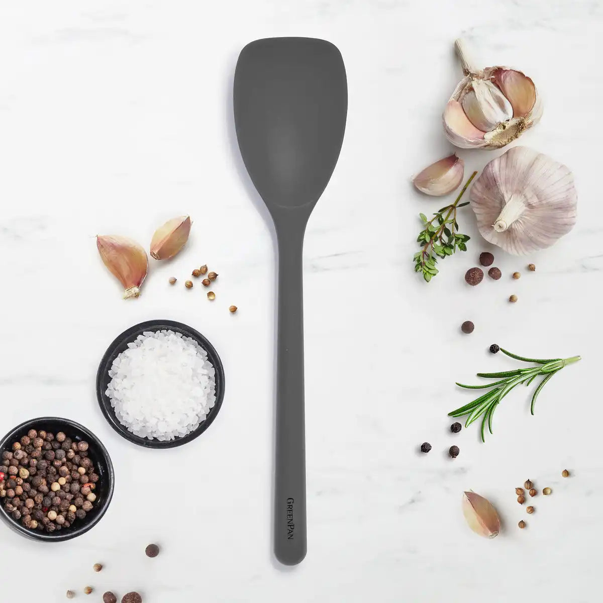 Platinum Silicone Sauté Spoon | Gray