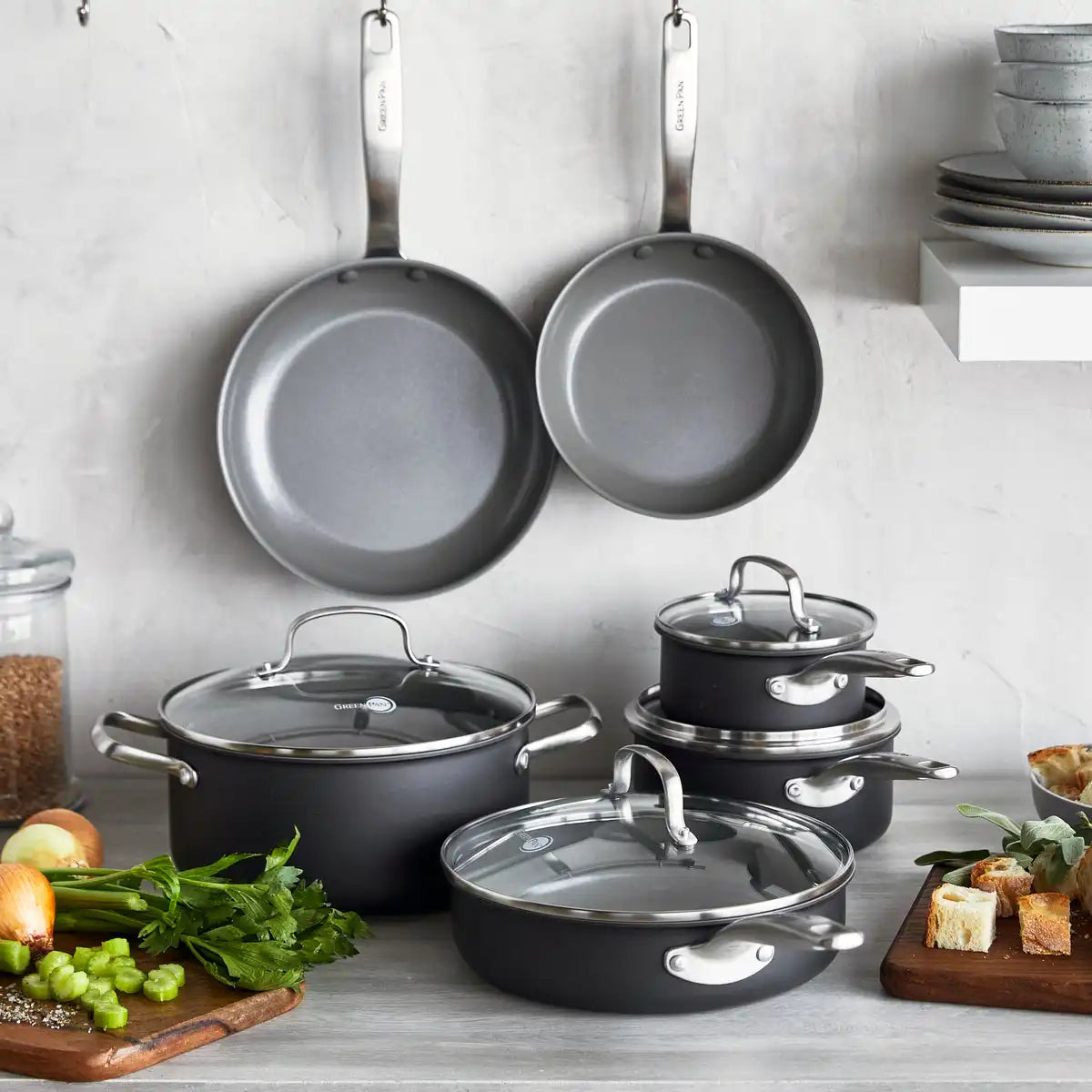 Chatham Ceramic Nonstick 10-Piece Cookware Set