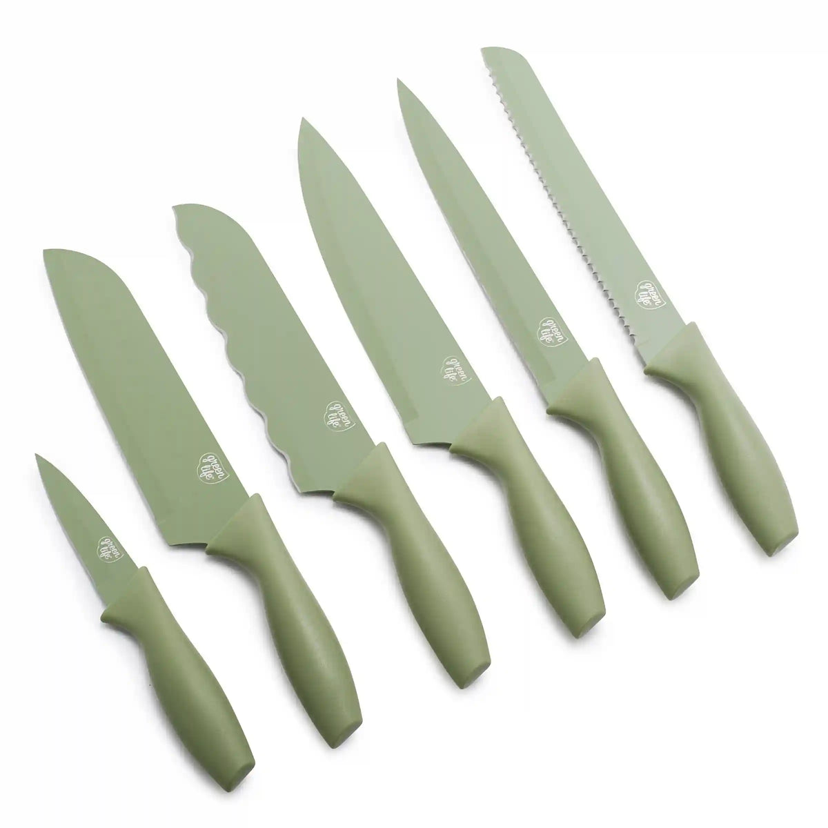 GreenLife 6-Piece Cutlery Set | Sage Green