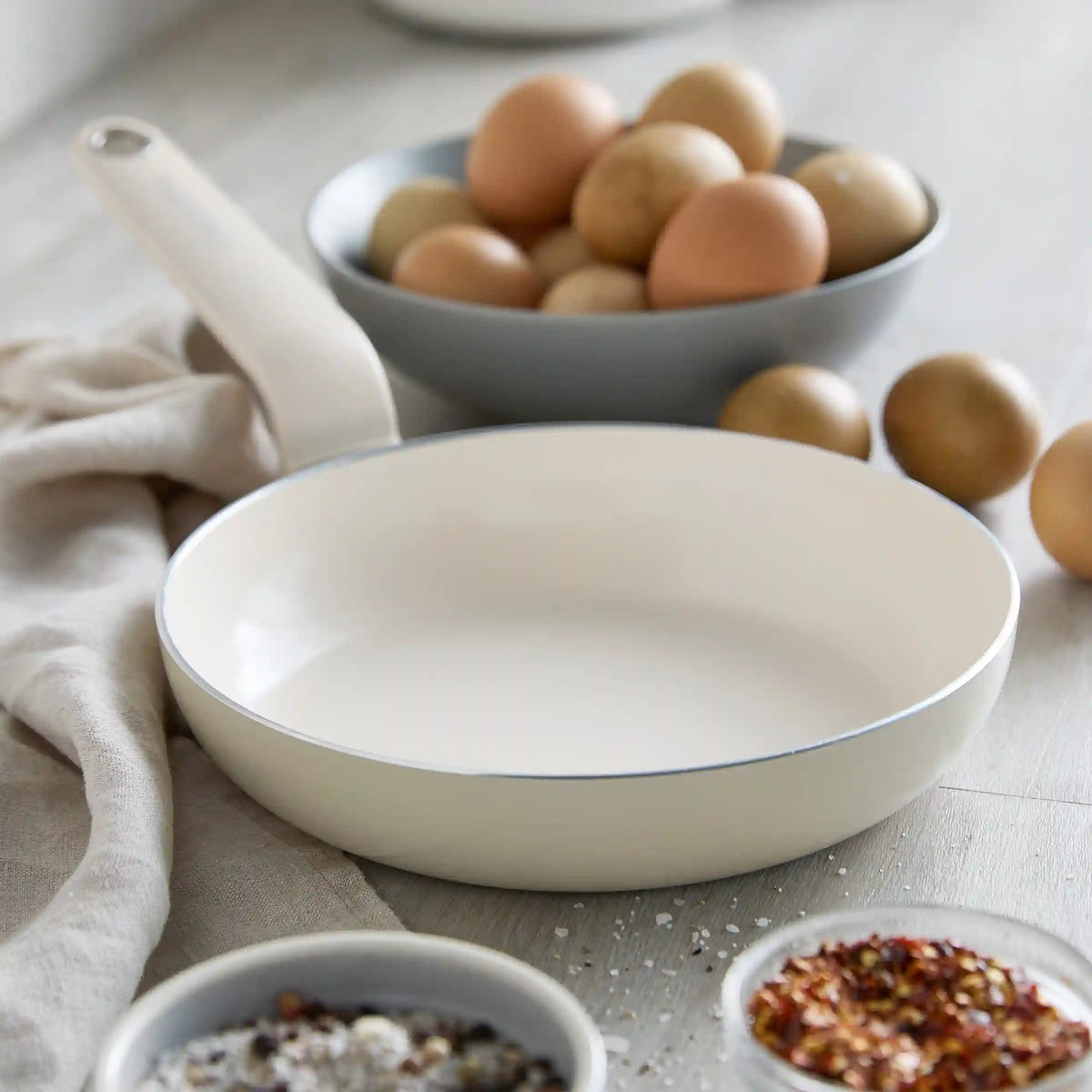 Rio Advanced Ceramic Nonstick 8" Frypan | Cream