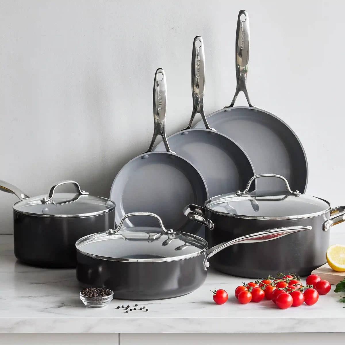 Valencia Pro Ceramic Nonstick 9-Piece Cookware Set