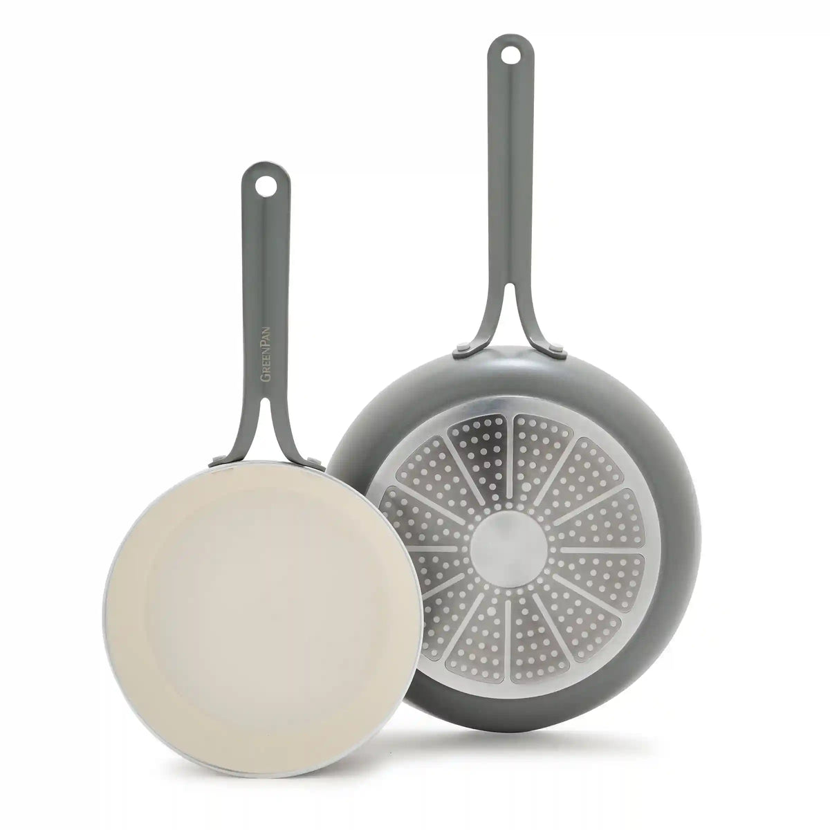 Nova Gallery Ceramic Nonstick 8" and 10" Frypan Set | Gray