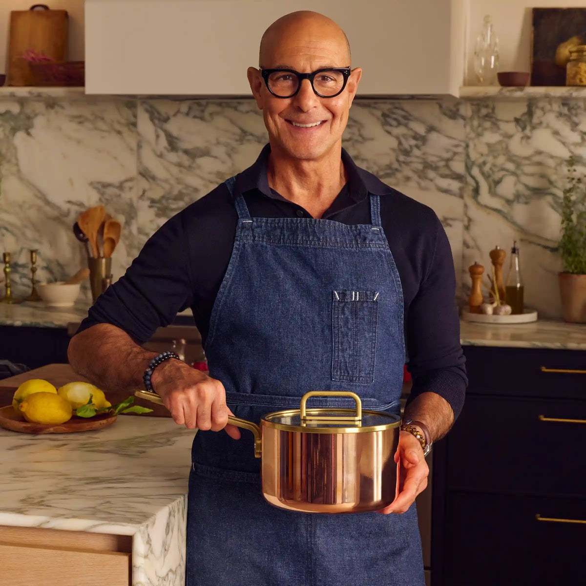 Stanley Tucci™ Copperply 4-Quart Saucepan with Lid