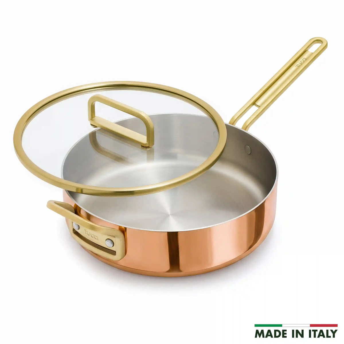 Stanley Tucci™ Copperply 4-Quart Sauté Pan with Lid