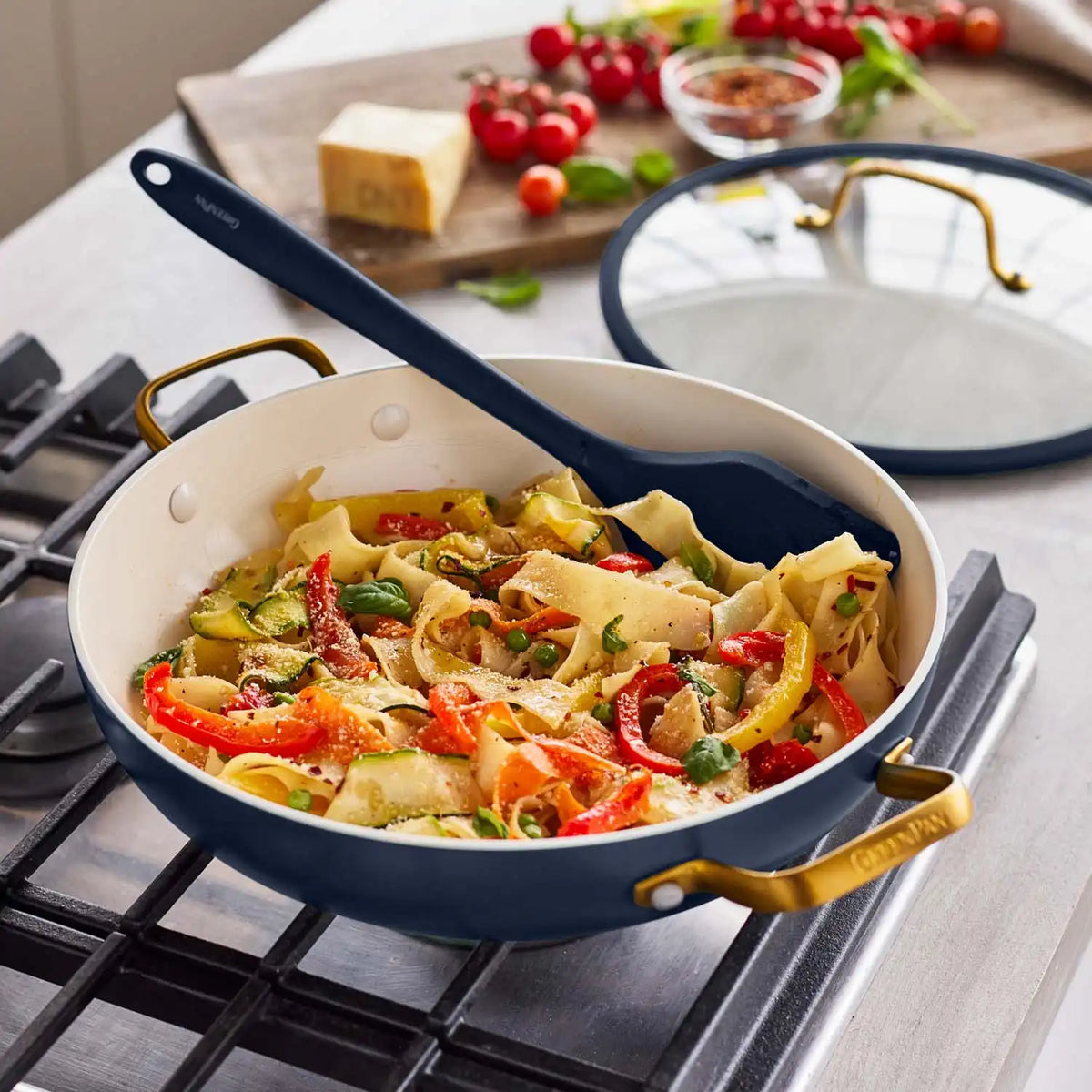 Reserve Pro Ceramic Nonstick 3.75-Quart Everyday Pan with Lid | Twilight