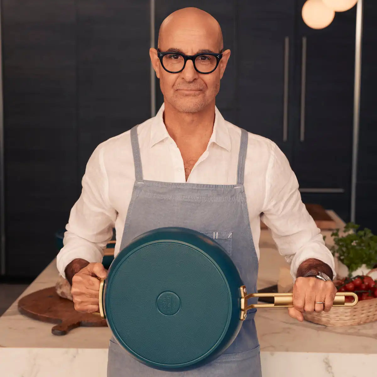 Stanley Tucci™ Ceramic Nonstick 4-Piece Frypan Set | Venetian Teal
