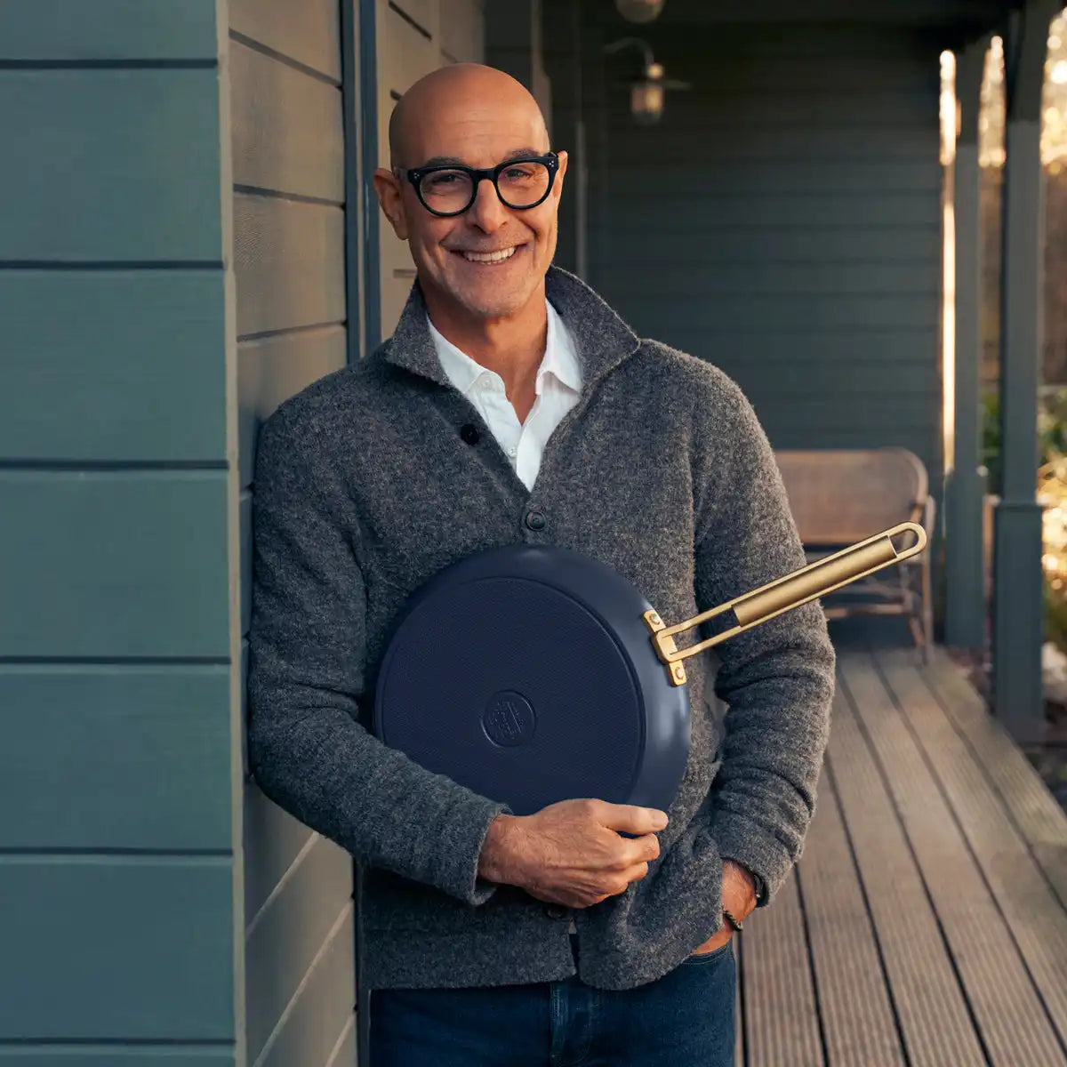Stanley Tucci™ Ceramic Nonstick 4-Piece Chef Set | Marino Blue